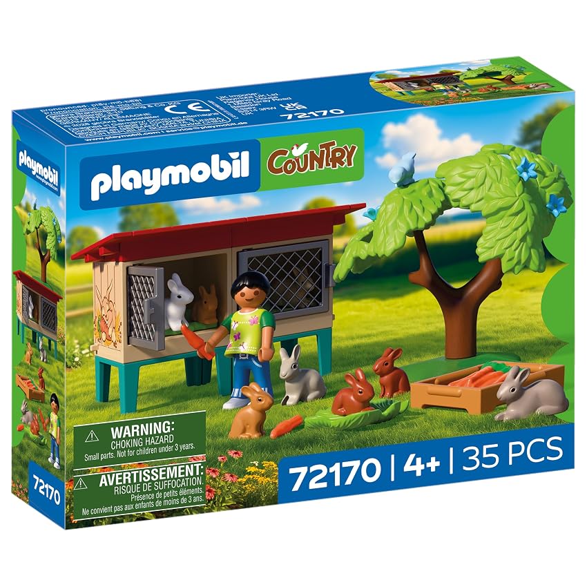 PLAYMOBIL | Country | Conigliera rurale | Set con conigli PLAYMOBIL | Country | Conigliera rurale | Set con conigli