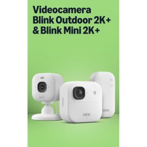 Videocamera esterna 2K+ Blink con Videocamera Mini 2K+ Blink (ultimo modello)