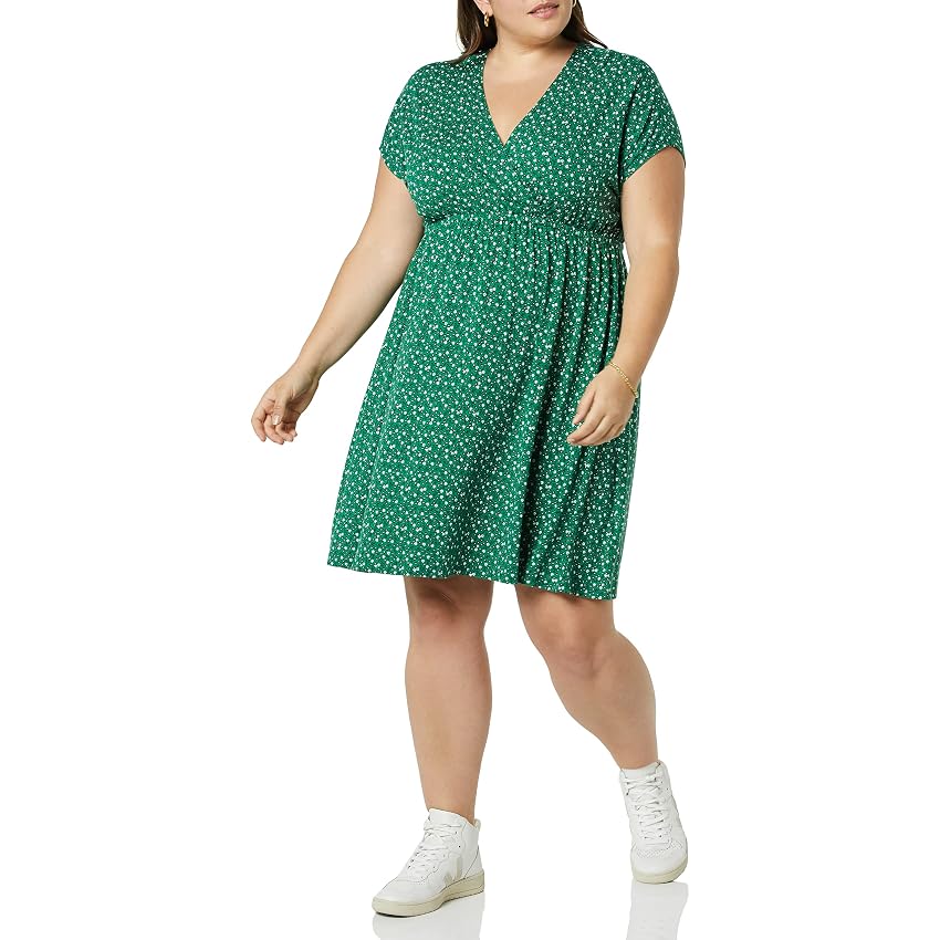 Amazon Essentials Vestito Incrociato (Taglie Forti Disponibili)