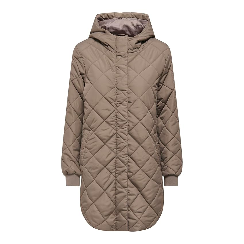 ONLY Onljuliet - Cappotto da donna con cerniera trapuntata