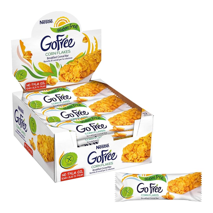 GO FREE Corn Flakes Barrette Cereali Integrali Senza Glutine