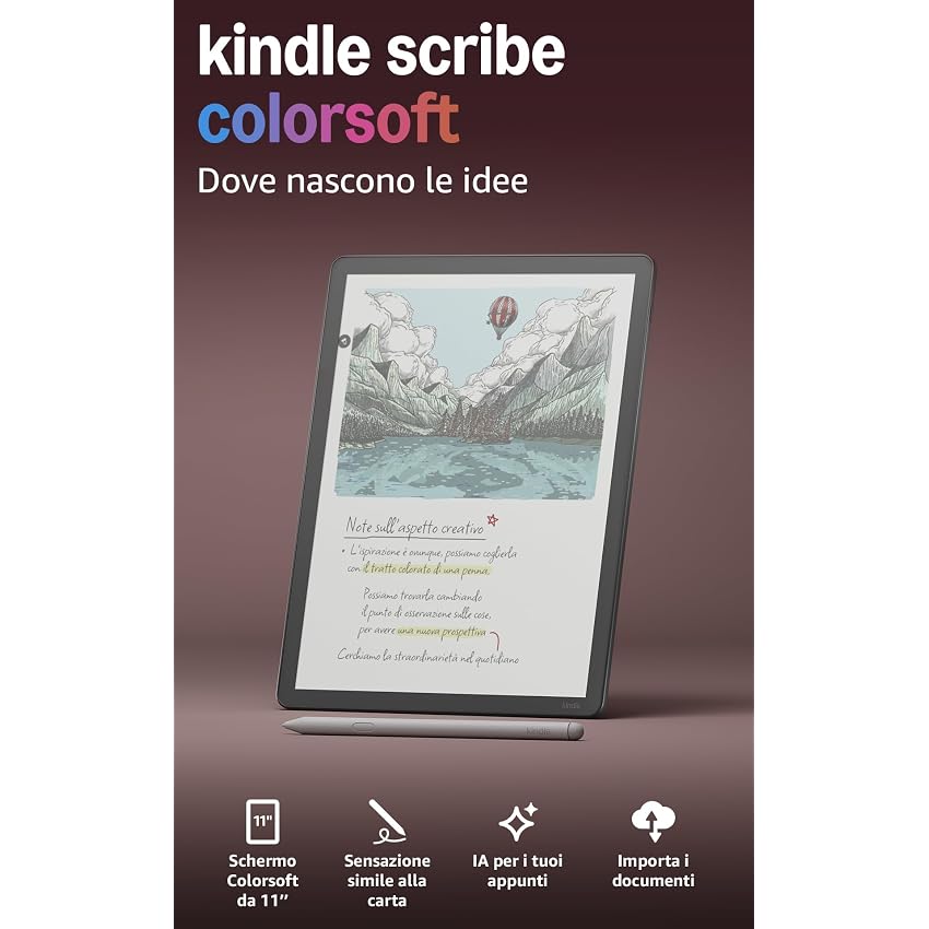Amazon Kindle Scribe Colorsoft 32 GB (ultimo modello)