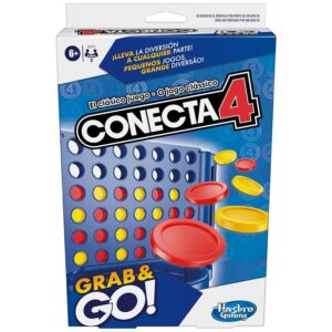 Hasbro Gaming Connetti 4 Grab and Go - Gioco portatile per 2 giocatori