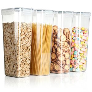 VINATO Set 4 Barattoli Ermetici 2.8L – Scatole Portaoggetti per Alimenti Senza BPA