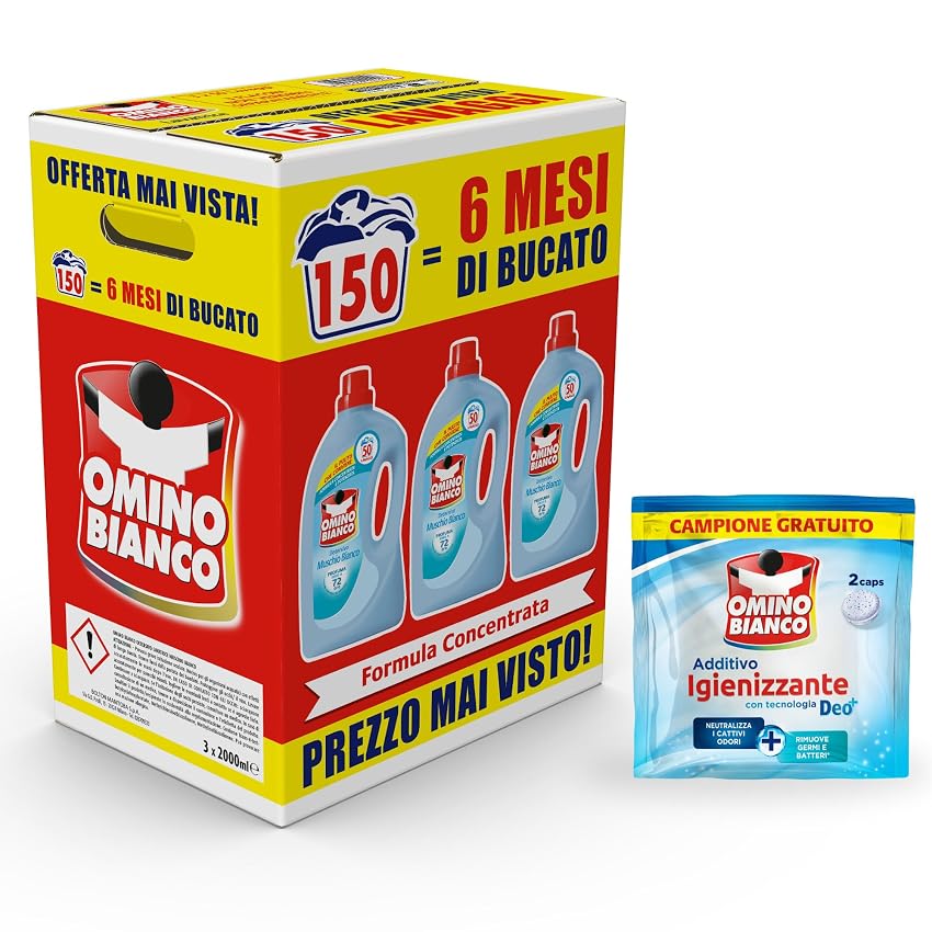 Omino Bianco Detersivo Lavatrice