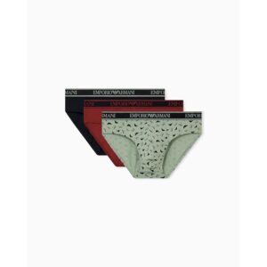 Emporio Armani Men's Core Logoband 3-Pack Brief Red XXL