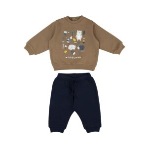 Prénatal Bimbo 0-24 Completo Tuta con Pantalone Lungo e Felpa