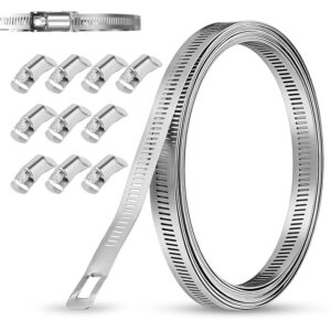 VINATO 5M Fascette Stringitubo Regolabili in Acciaio Inox