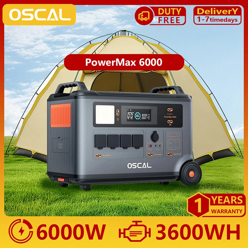 Oscal PowerMax 6000 Stazione di Alimentazione Portatile