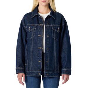 Amazon Essentials Giubbotto Stile Trucker in Denim con Tasche Donna