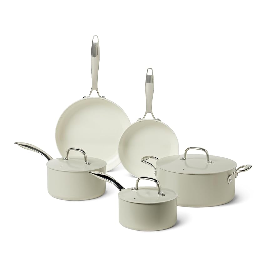 Amazon Basics Pentole e Padelle Antiaderenti in Ceramica