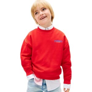 Tommy Hilfiger Bambino Felpa Monotype Graphic con Scollo Rotondo