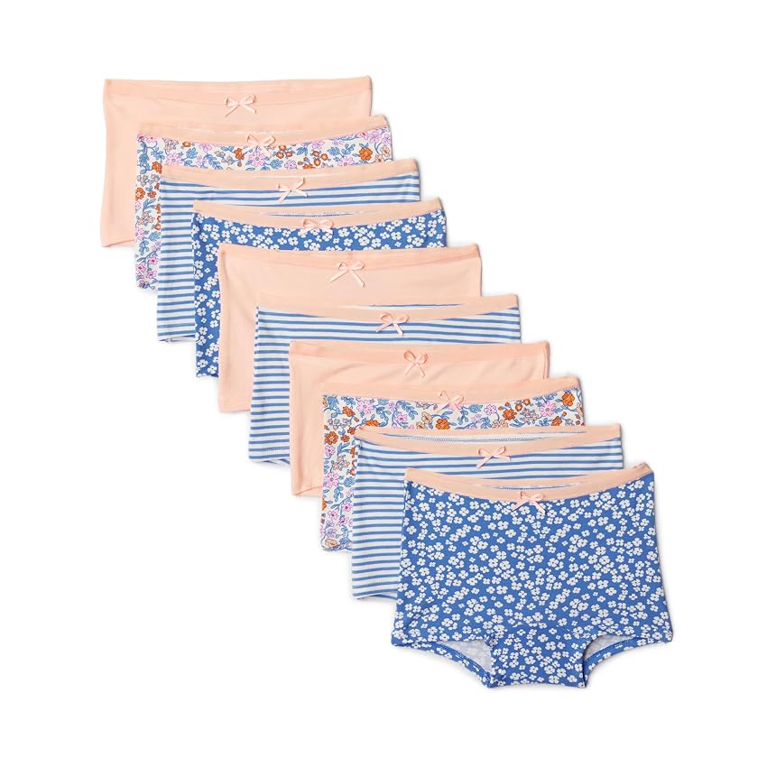 Amazon Essentials Boxer Aderenti in Jersey di Cotone Bambine e ragazze