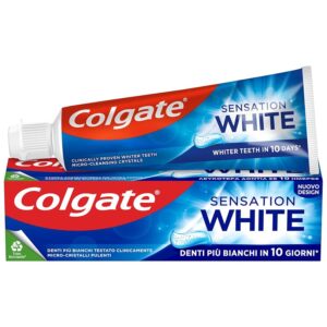 Dentifricio Colgate Sensation White 75ml | dentifricio sbiancante per i denti | sbiancante