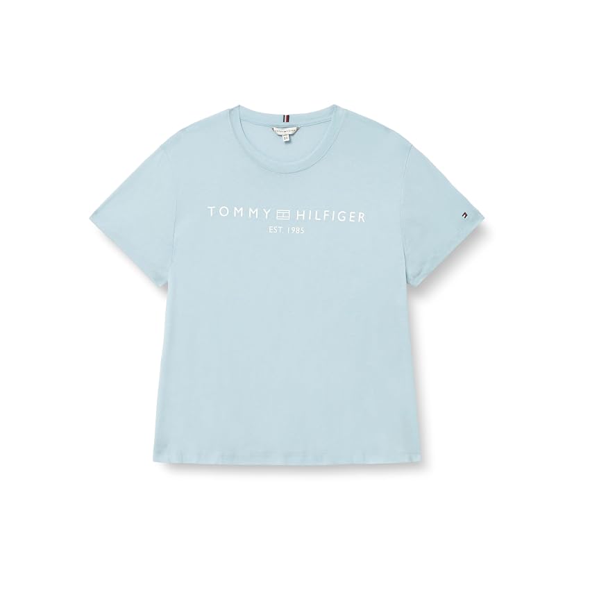 Tommy Hilfiger Logo CRV Reg Corp da Donna C-Nk SS Ww0Ww41724