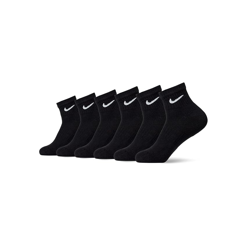 Nike SX7669-010 Nike Everyday Cushioned Calzini Uomo BLACK/WHITE Taglia L