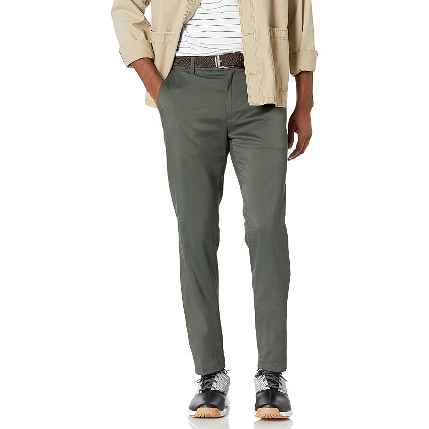 Amazon Essentials Pantaloni da Golf Elasticizzati vestibilità Aderente da Indossare