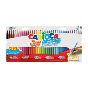 CARIOCA Joy Super Washable Pennarelli Punta Fine 36 Colori