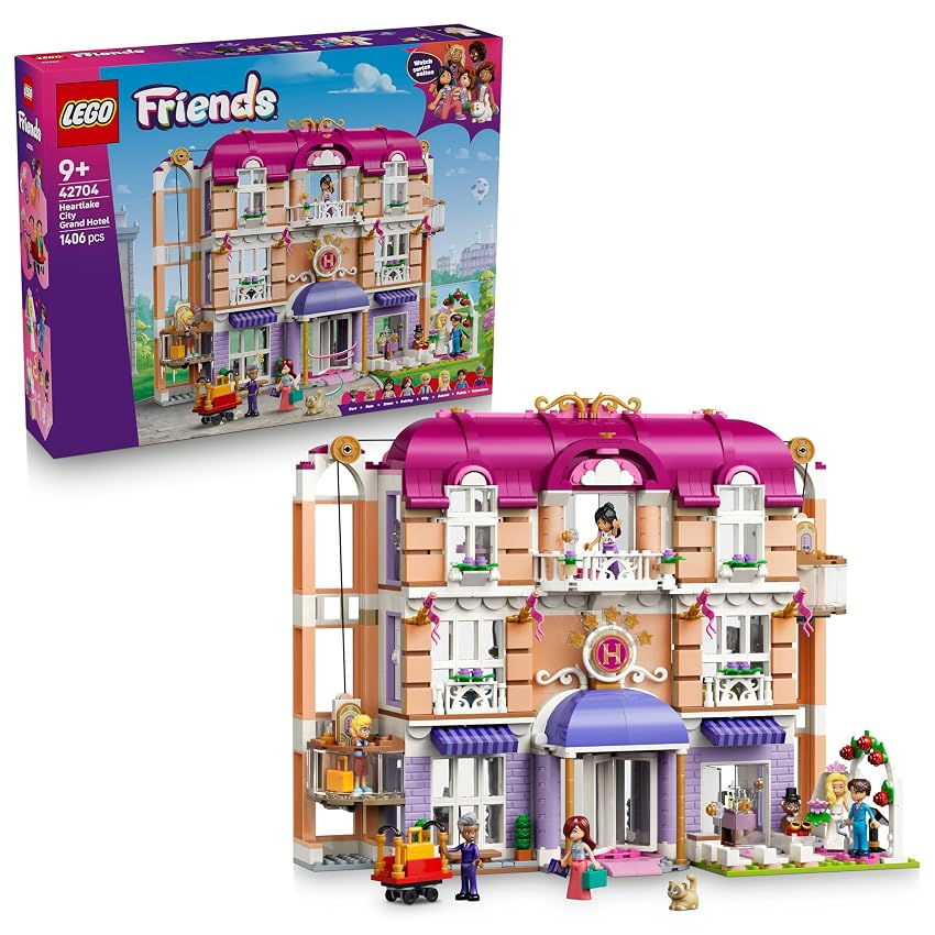 LEGO Friends Grand Hotel di Heartlake City Giocattolo - Modello in Miniatura con 6 Mini Bamboline