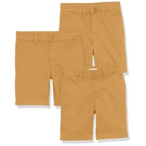 Amazon Essentials Bermuda Senza Pence in Tessuto Uniforme (Resistenti alle Pieghe)