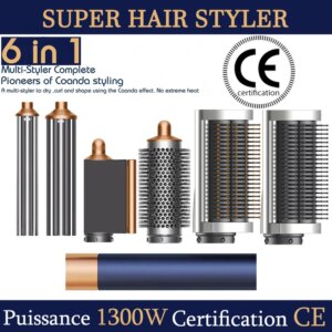 SenCiciMen X9 Multi Hair Styler Ferro arricciacapelli Spazzola ad aria calda Barile