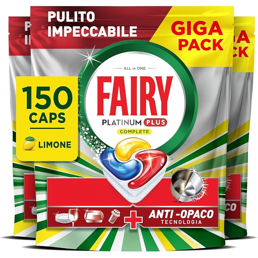 Fairy Platinum Plus Pastiglie Lavastoviglie Tutto in Uno