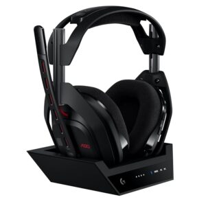 Logitech G Astro A50 cuffia e microfono gaming wireless LIGHTSPEED + base