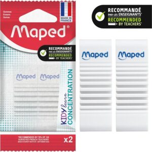 Maped - 2 gomme KIDY LEARN CONCENTRATION - Superficie strutturata
