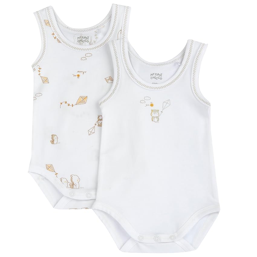 Set di Body Senza Maniche Bimbo 0-24 con Fantasia All Over 261
