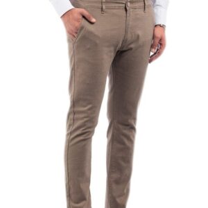Pantalone Uomo Casual Quadri Cotone Principe Galles Jeans Elasticizzato VEQUE