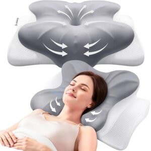 MOONYIN Cuscino Ergonomico per Cervicale – Memory Foam Alta Qualità
