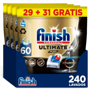 Finish powerball ultimate plus all in 1 x60 x120 x180 x240 dishwasher tablets