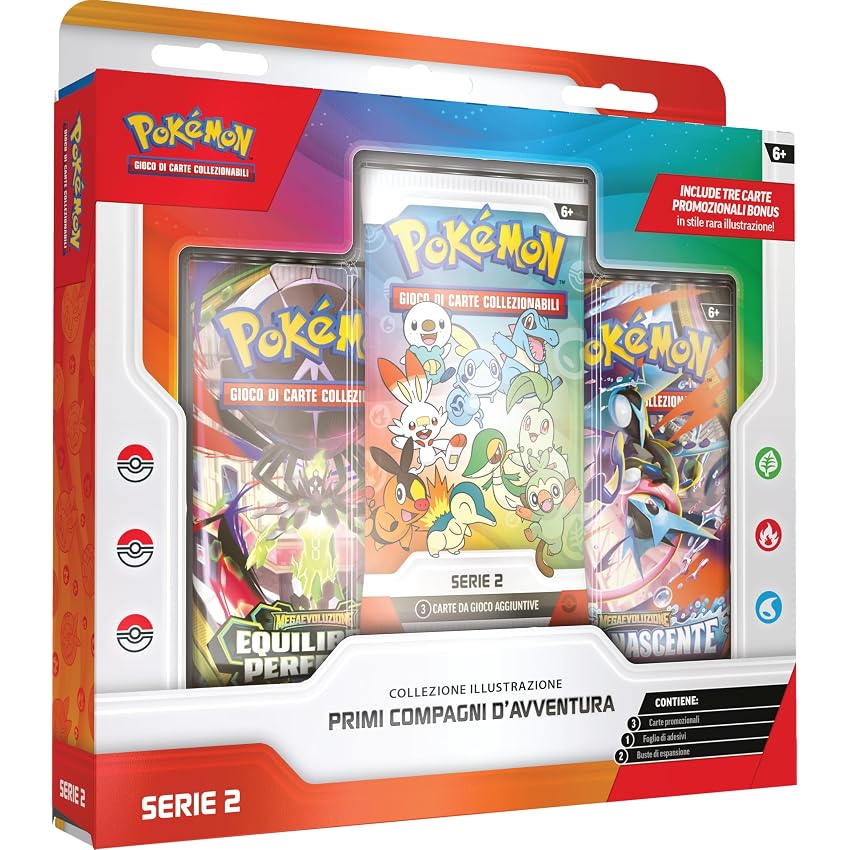 Pokémon: collezione illustrazione Primi compagni d’avventura