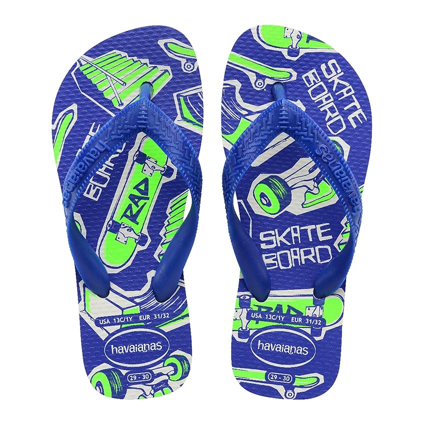 Havaianas Kids Athletic Bambini e ragazzi FlipFlop White/Marine Blue 29 EU