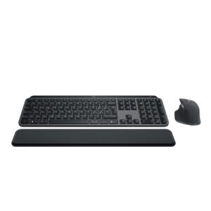 Logitech MX Keys S Combo Tastiera e Mouse Wireless con Palm Rest