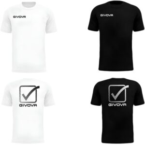 Set 2 T-shirt Uomo GIVOVA Maglia Maniche Corte 100% Cotone Slim Mezza Manica