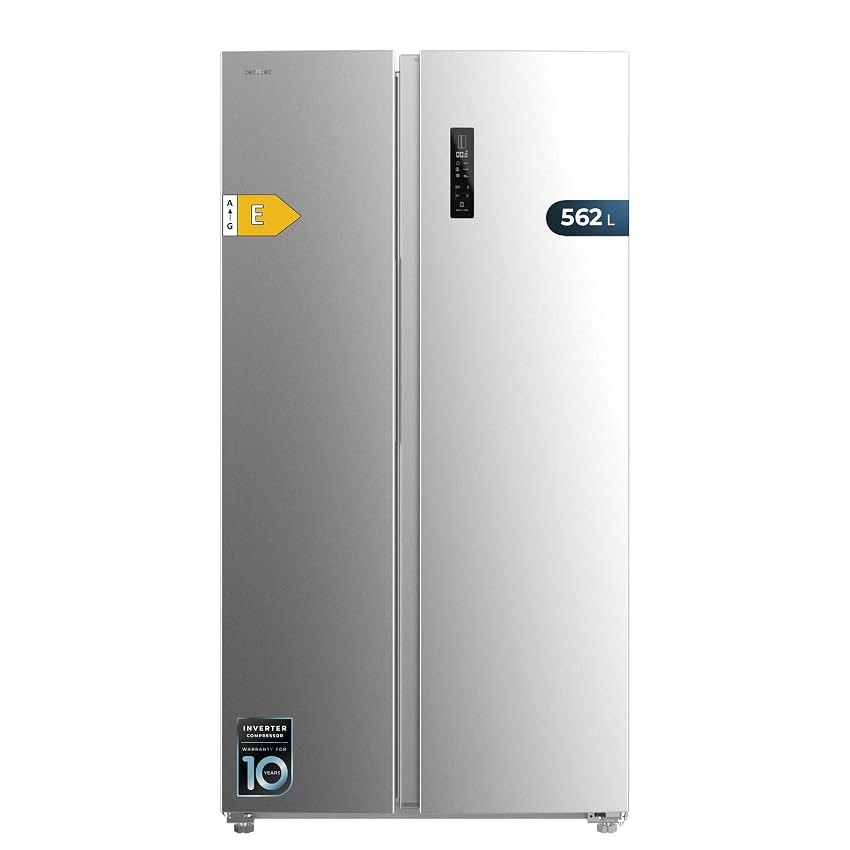Cecotec Frigorifero Americano Side by Side Bolero CoolMarket SBS 562 Inox E. 177cm