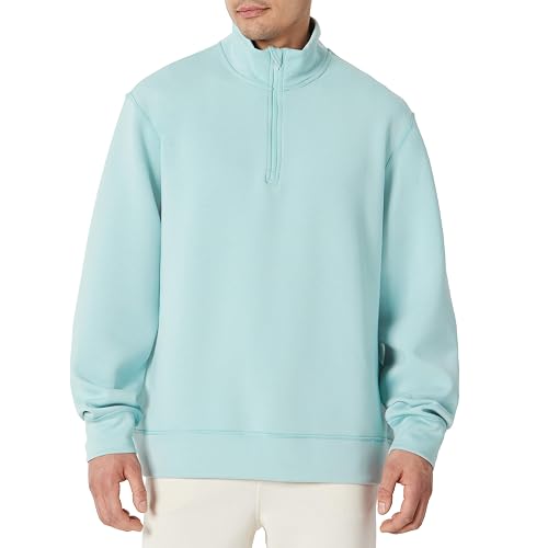 Amazon Essentials Active Felpa senza Cappuccio Stile Marinaio con Zip a 1/4