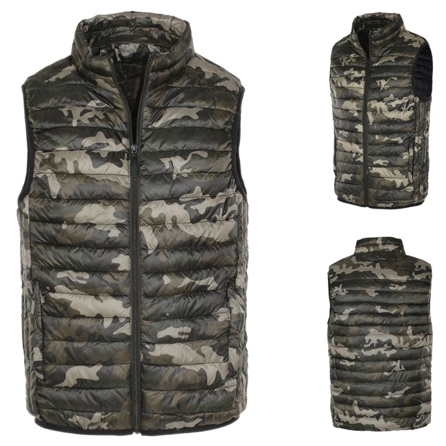 Smanicato Uomo Leggero Giubbino Militare Giubbotto Camouflage Gilet Veque