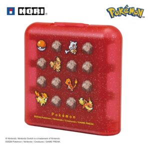 HORI Custodia per Cartucce 24 Giochi (Pokémon Pixel Rosso)