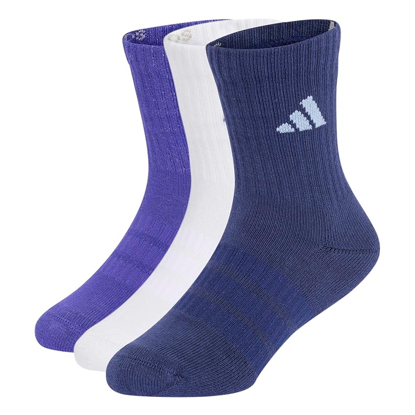 adidas Unisex - Bambini e ragazzi Cushioned Sportswear Crew Socks 3 Pair Pack Socks