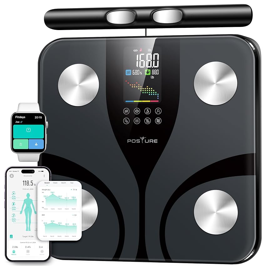 Posture Bilancia Pesapersone Impedenziometrica Smart 8 Elettrodi