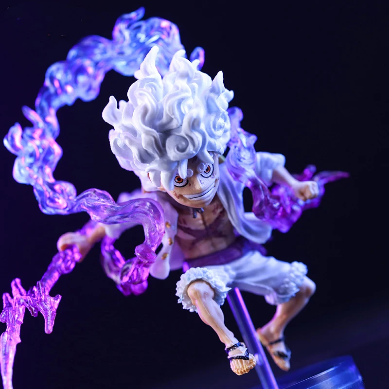 Bandai 10 cm Mini One Piece Rufy Gear 5 Action Figure Sun God Nika Statua Anime Figurine