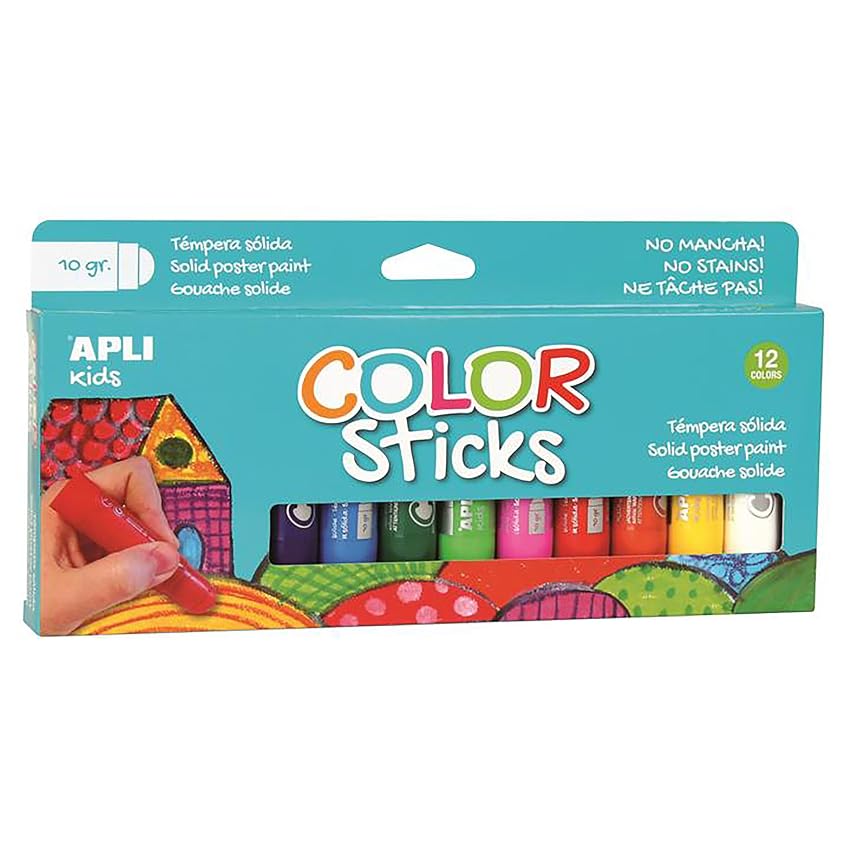 APLI Kids 14228 12 barre di tempera