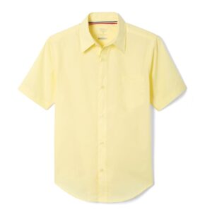 French Toast Boys' Short Sleeve Classic Poplin Dress Shirt (Standard & Husky)