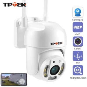 Telecamera IP WIFI PTZ da 4MP 1080P CCTV Sorveglianza Protezione di sicurezza Wi Fi