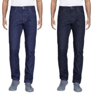 Jeans Uomo Comodo Regular Fit Pantaloni 5 Tasche Elasticizzati Comfort VEQUE