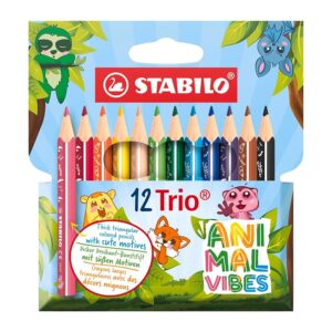 STABILO - Matita colorata triangolare corte - Trio thick