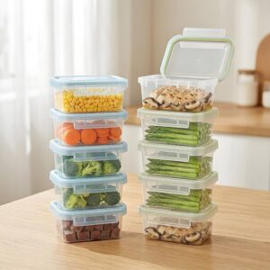 VINATO Set di 10 Contenitori Hermetici - 300ml