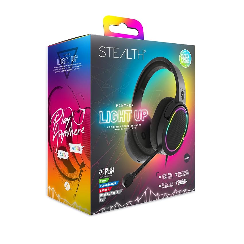 STEALTH PANTHER LED Cuffie da Gaming premium - compatibili con XBOX